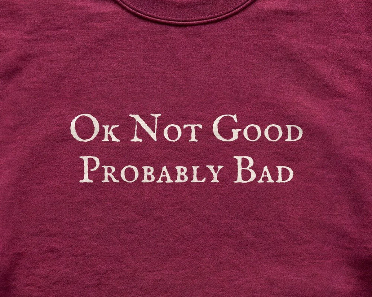 Ok Not Good Probably Bad | Heated Rivalry | Crewneck Sweatshirt