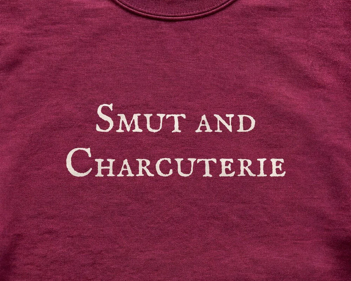 Smut and Charcuterie Crewneck Sweatshirt, Spicy Bookish