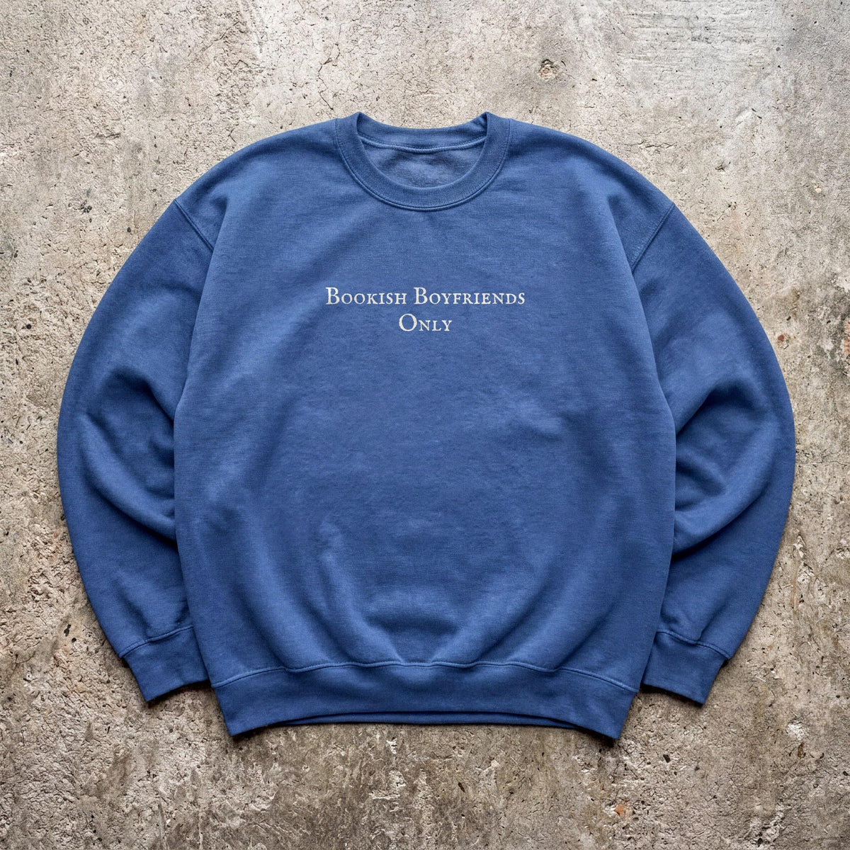 Bookish Boyfriends Only Crewneck Sweatshirt, Romance Reader