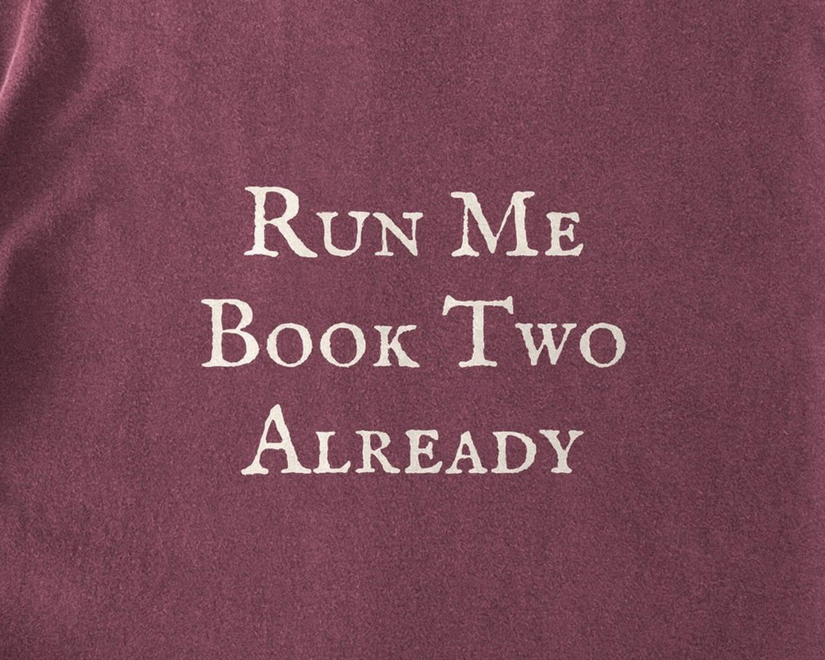 Run Me Book Two Already Comfort Colors T-Shirt, Funny Bookish