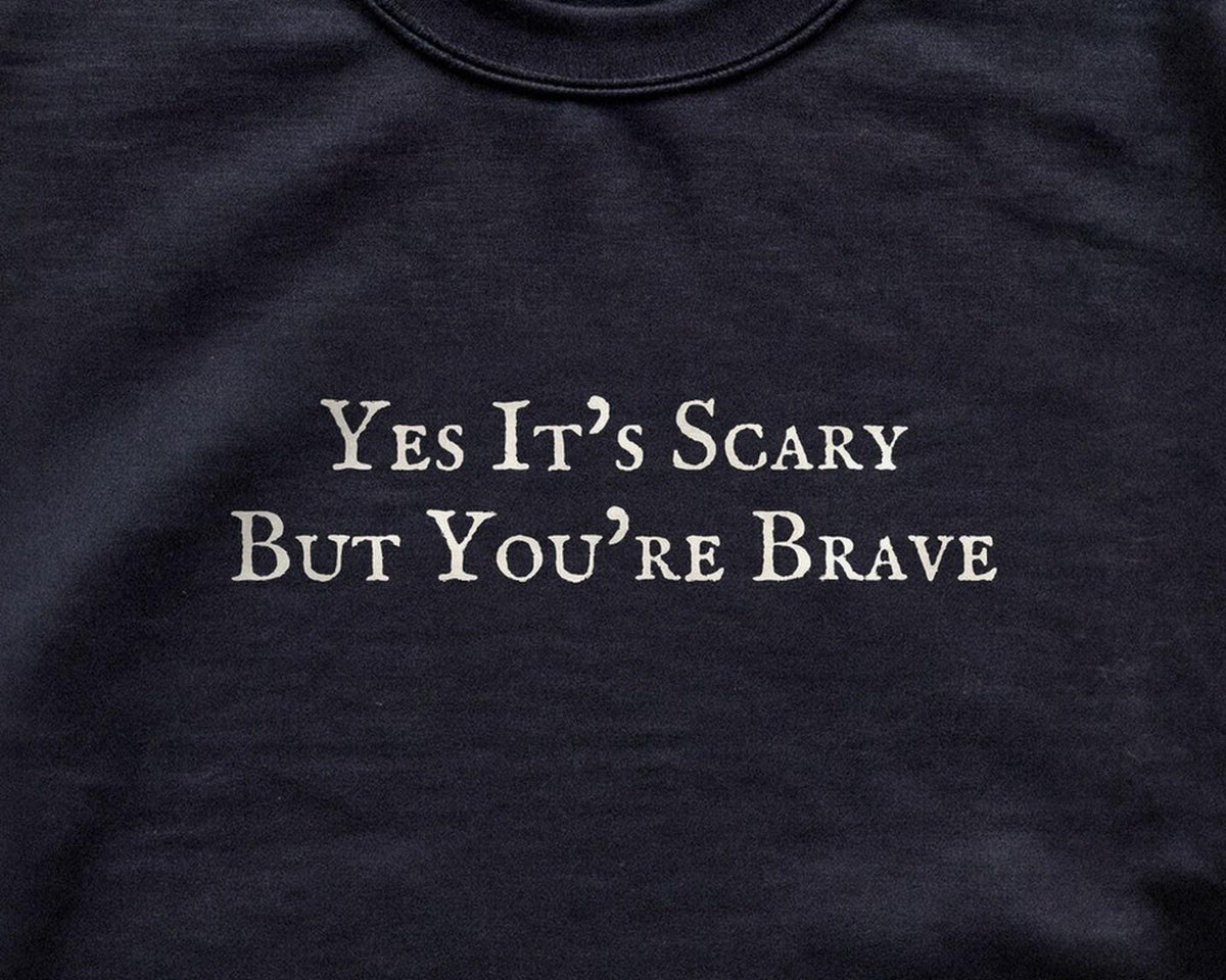 Yes It's Scary But You're Brave | Heated Rivalry | Crewneck Sweatshirt