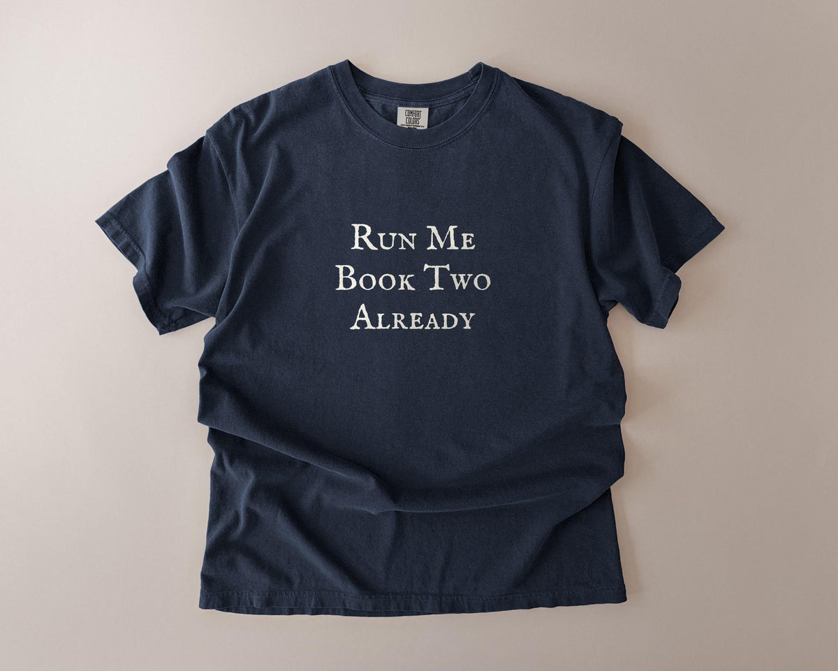 Run Me Book Two Already Comfort Colors T-Shirt, Funny Bookish