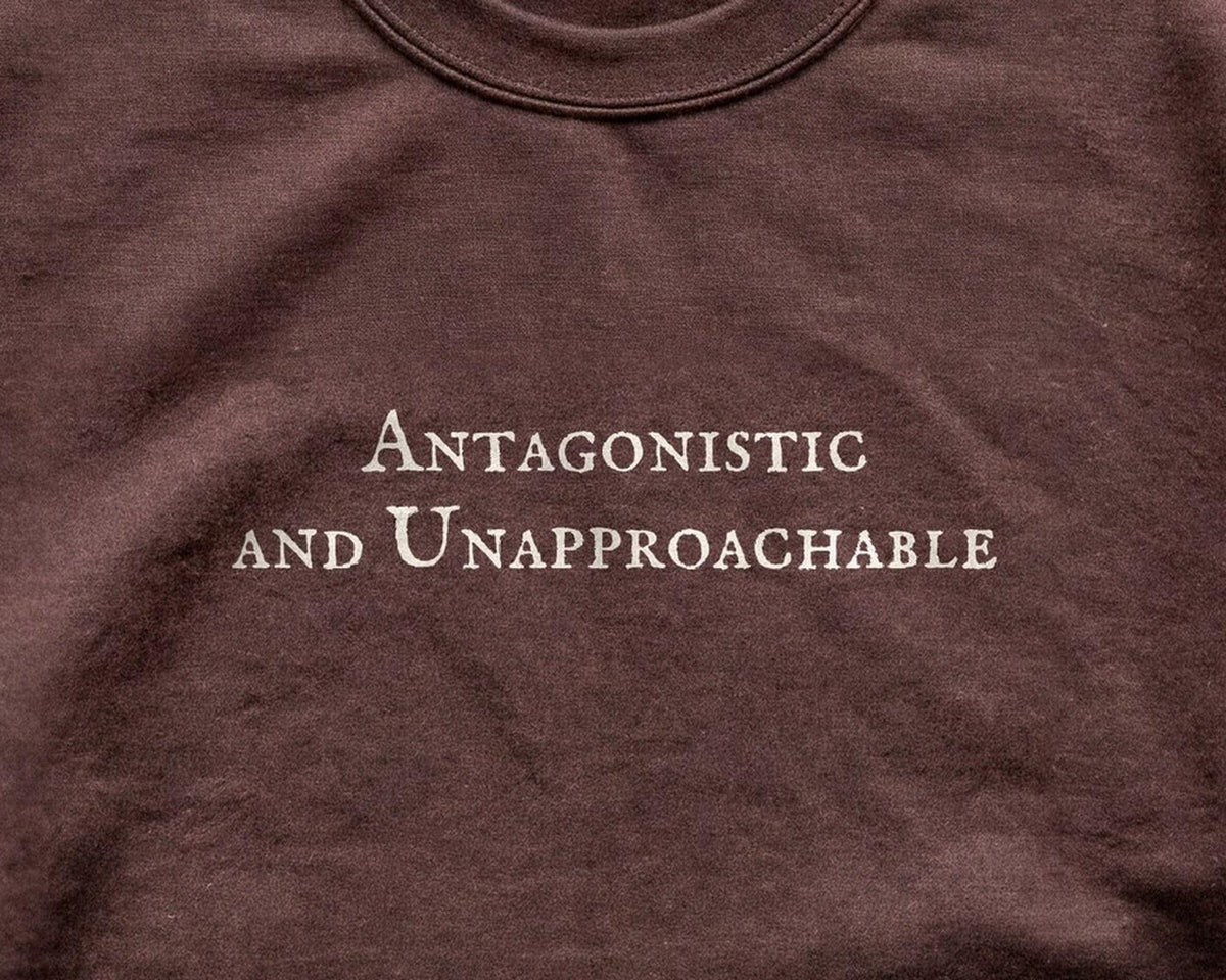 Antagonistic and Unapproachable | The Love Hypothesis | Crewneck Sweatshirt