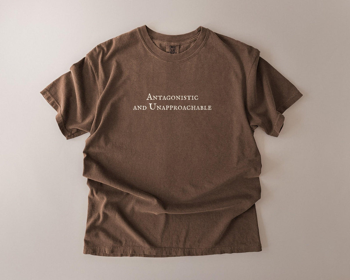 Antagonistic and Unapproachable | The Love Hypothesis | Comfort Colors T-Shirt, Garment-Dyed Cotton - FOURFIFTYONE