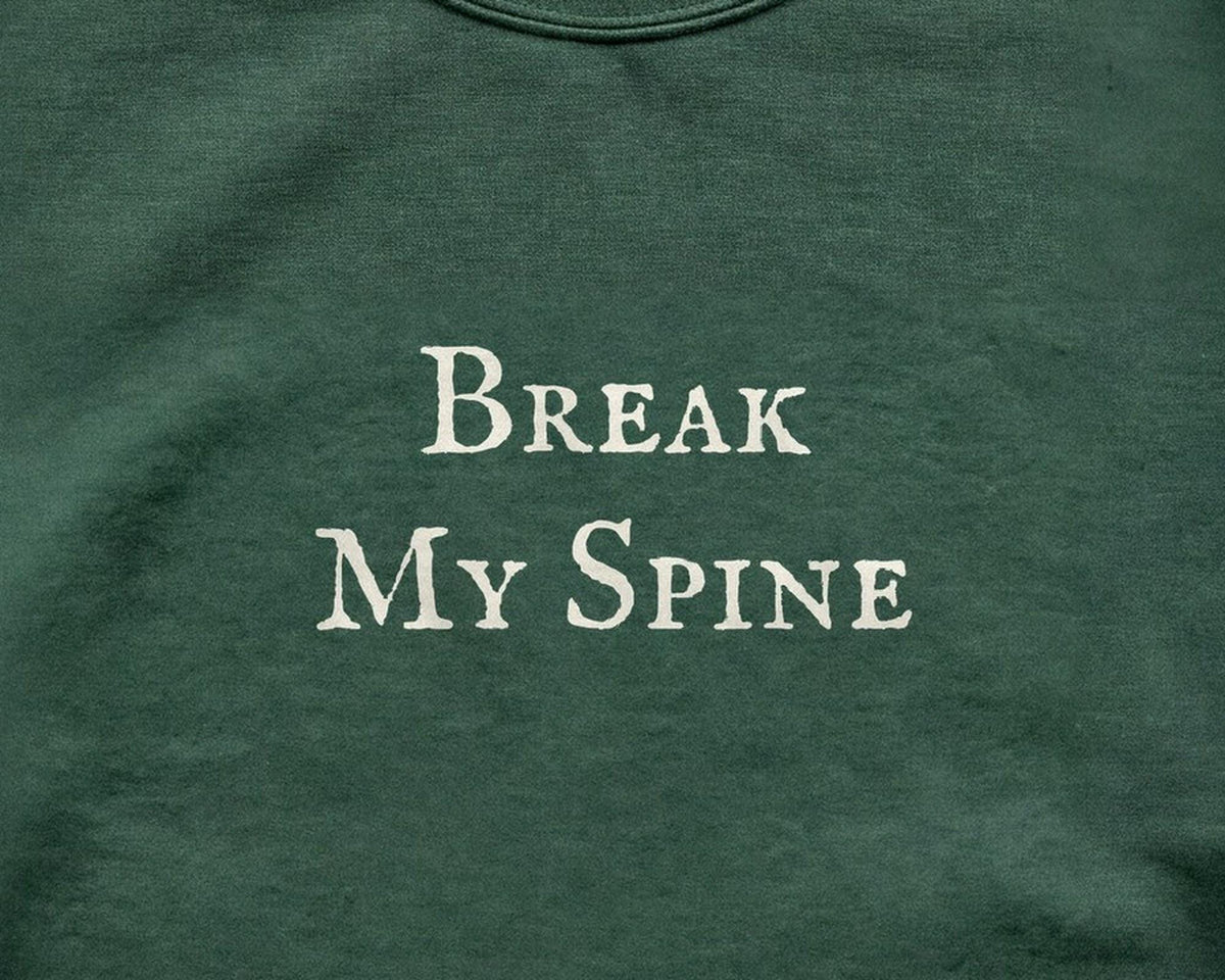 Break My Spine Crewneck Sweatshirt, Funny Bookish