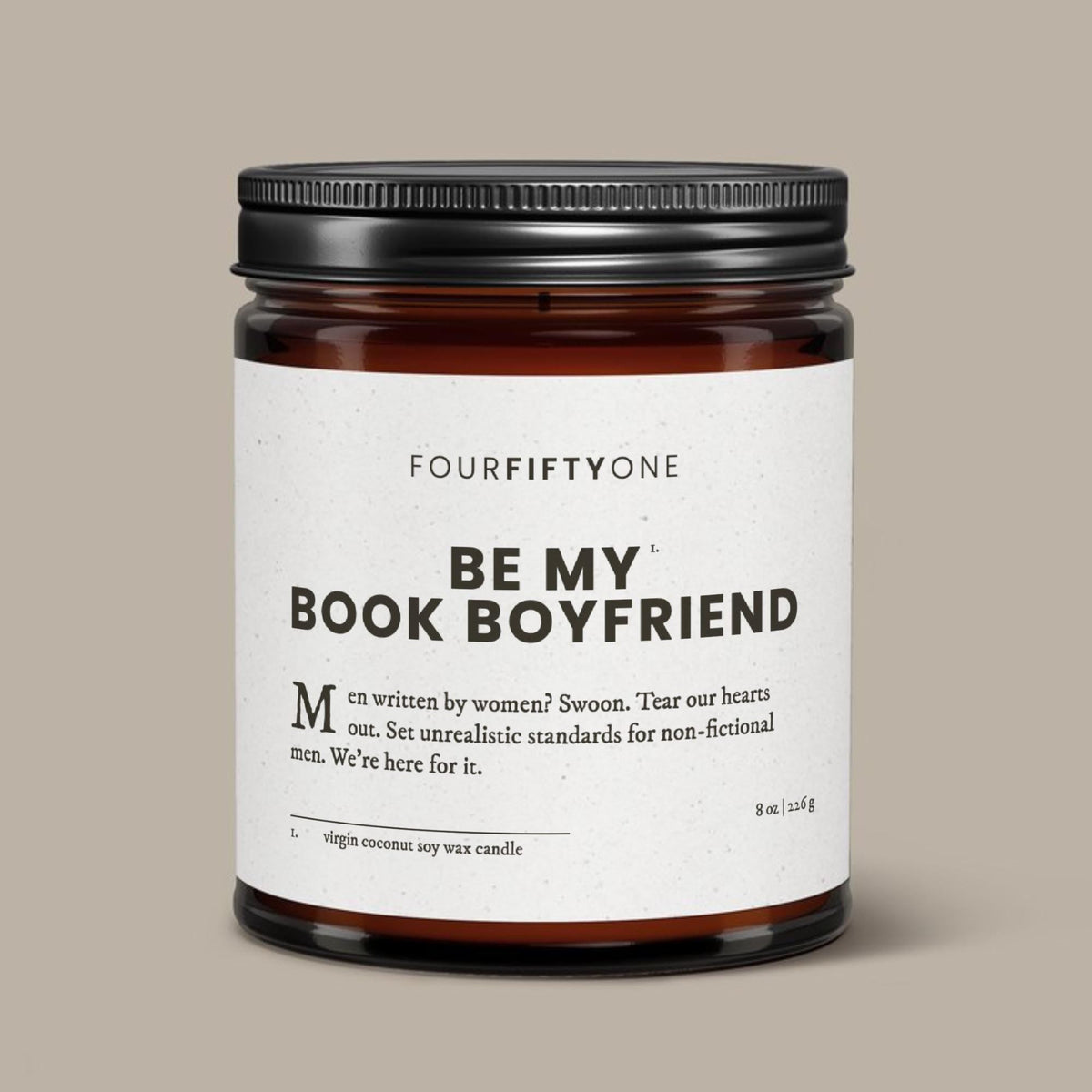 Be My Book Boyfriend - 8oz candle - Candle - FOURFIFTYONE