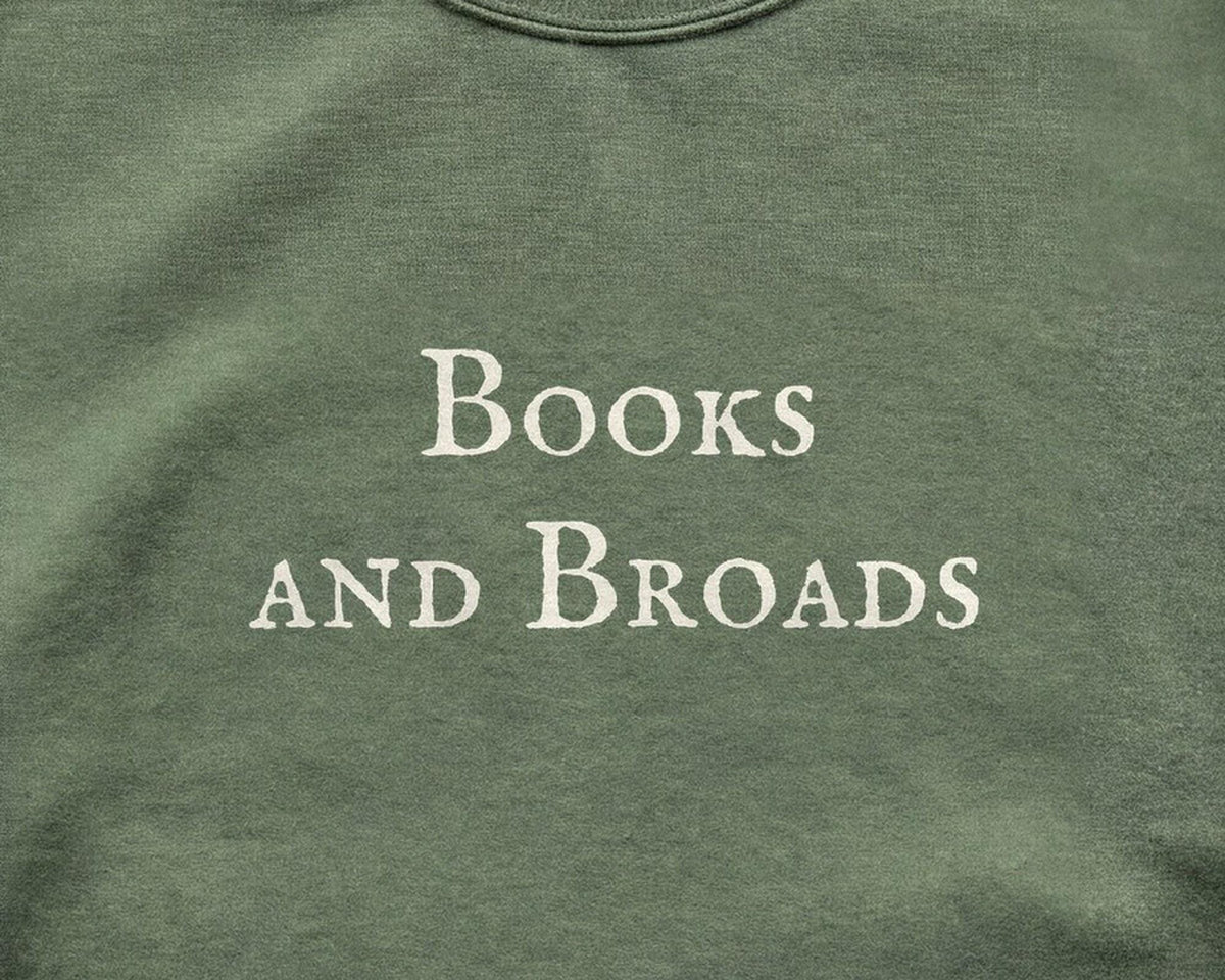 Books and Broads Crewneck Sweatshirt, Funny Bookish Cotton Blend Fleece - FOURFIFTYONE