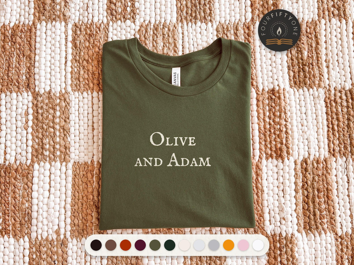 Olive and Adam | The Love Hypothesis | Bella Canvas T-Shirt