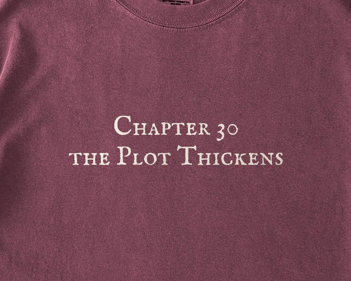 Chapter 30 the Plot Thickens Comfort Colors T-Shirt, Funny Bookish Garment-Dyed Cotton - FOURFIFTYONE