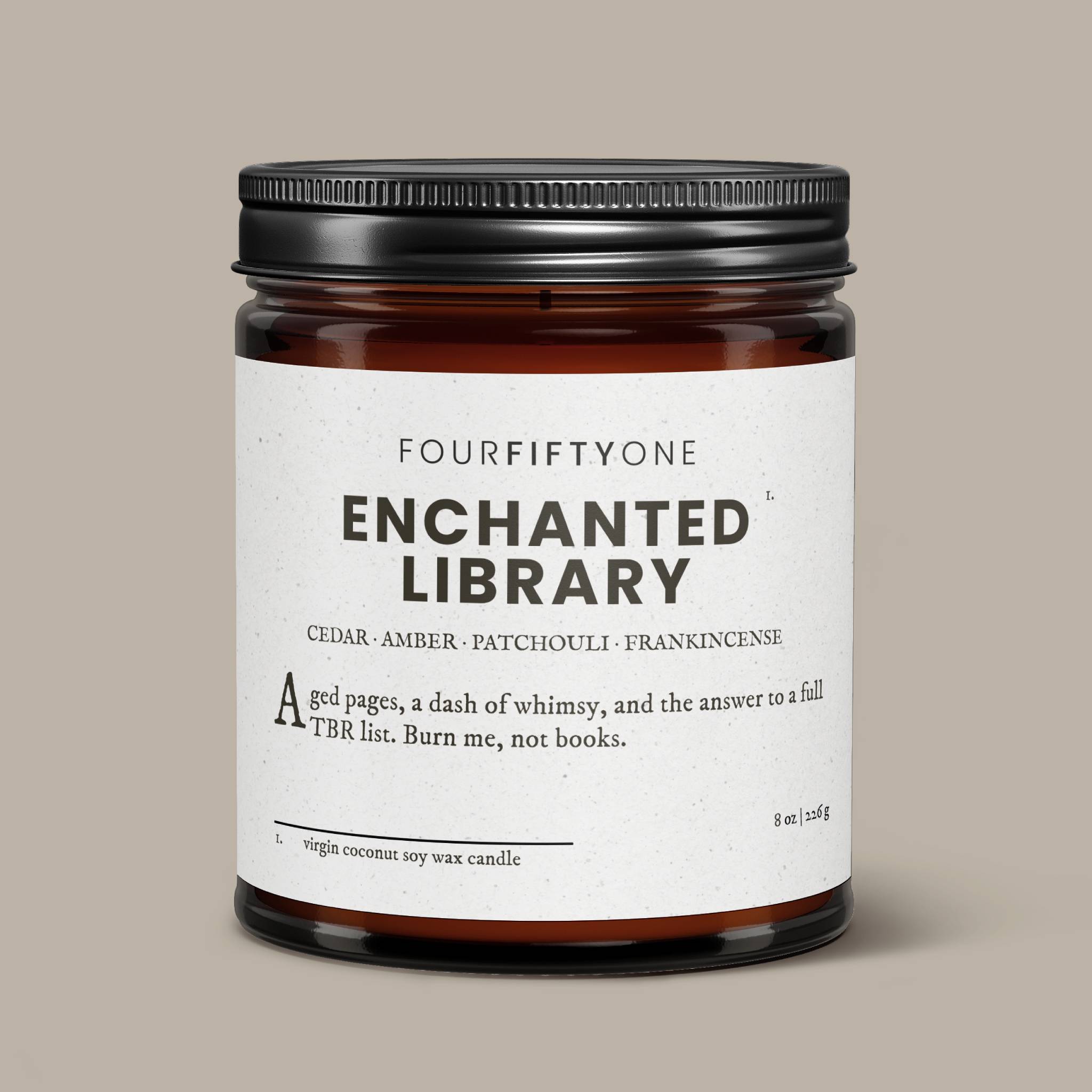 Enchanted Library - 8oz candle - Candle - FOURFIFTYONE
