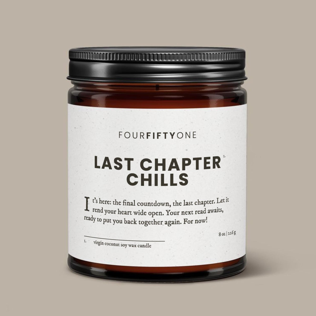 Last Chapter Chills - 8oz candle - Candle - FOURFIFTYONE