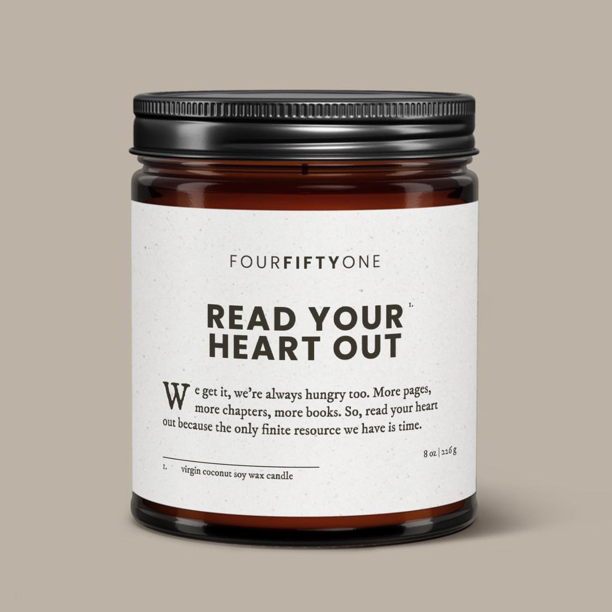 Read Your Heart Out - 8oz candle - Candle - FOURFIFTYONE