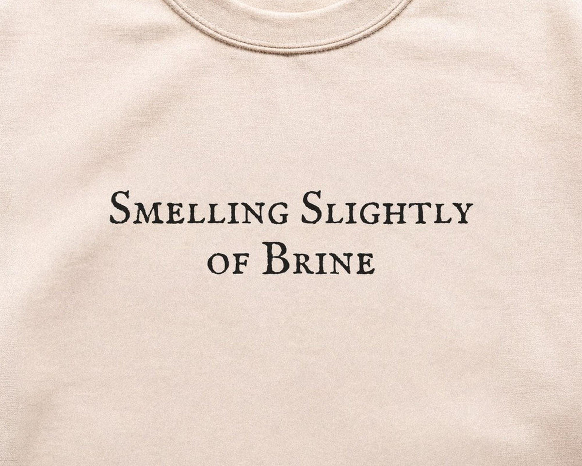 Smelling Slightly of Brine | Wicker Movie | Crewneck Sweatshirt, Cotton Blend Fleece - FOURFIFTYONE