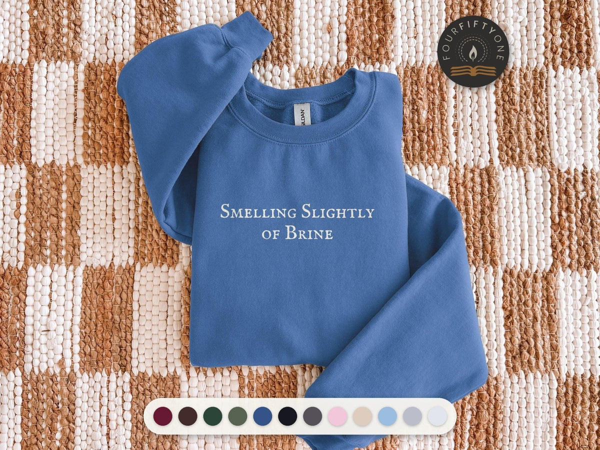 Smelling Slightly of Brine | Wicker Movie | Crewneck Sweatshirt, Cotton Blend Fleece - FOURFIFTYONE