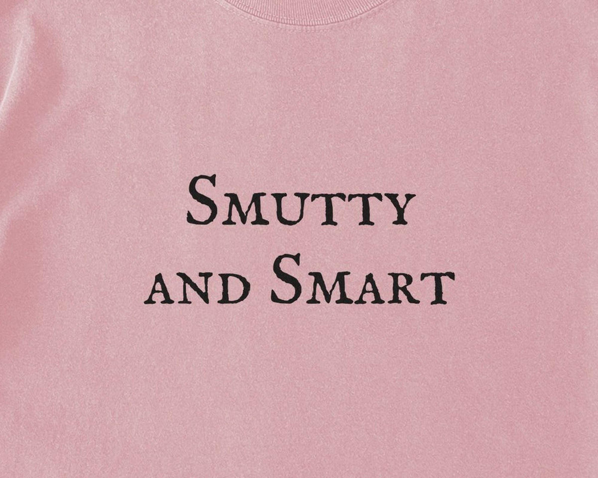Smutty and Smart Comfort Colors T-Shirt, Spicy Bookish Garment-Dyed Cotton - FOURFIFTYONE