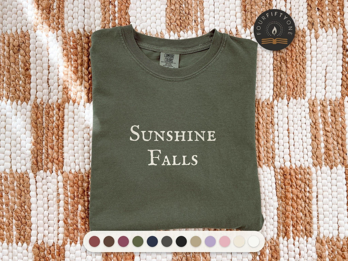 Sunshine Falls | Emily Henry | Comfort Colors T-Shirt, Garment-Dyed Cotton - FOURFIFTYONE