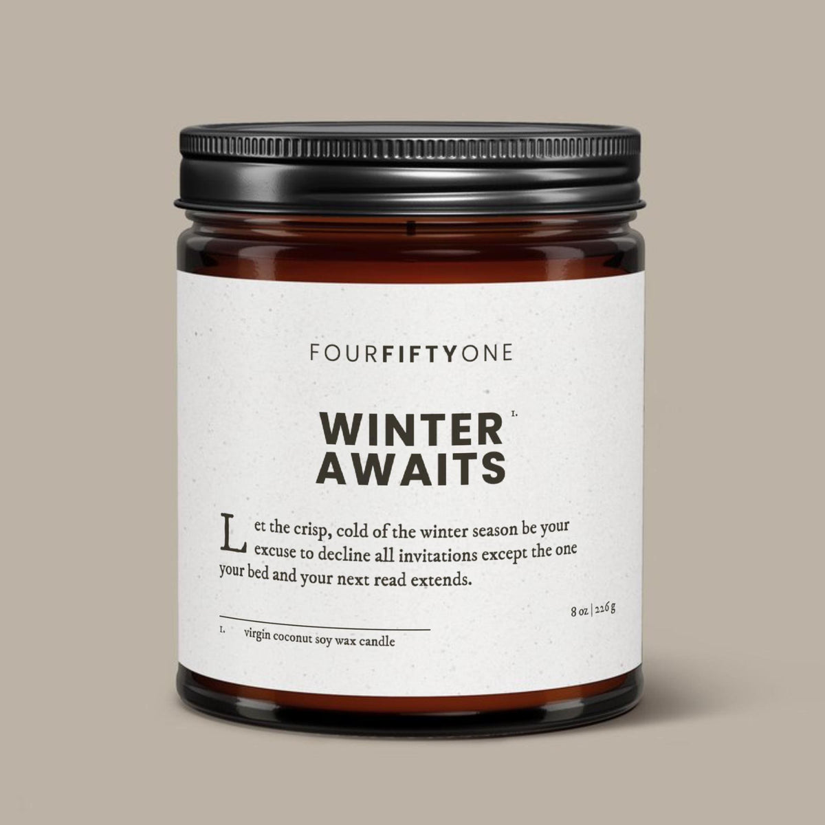 Winter Awaits - 8oz candle - Candle - FOURFIFTYONE