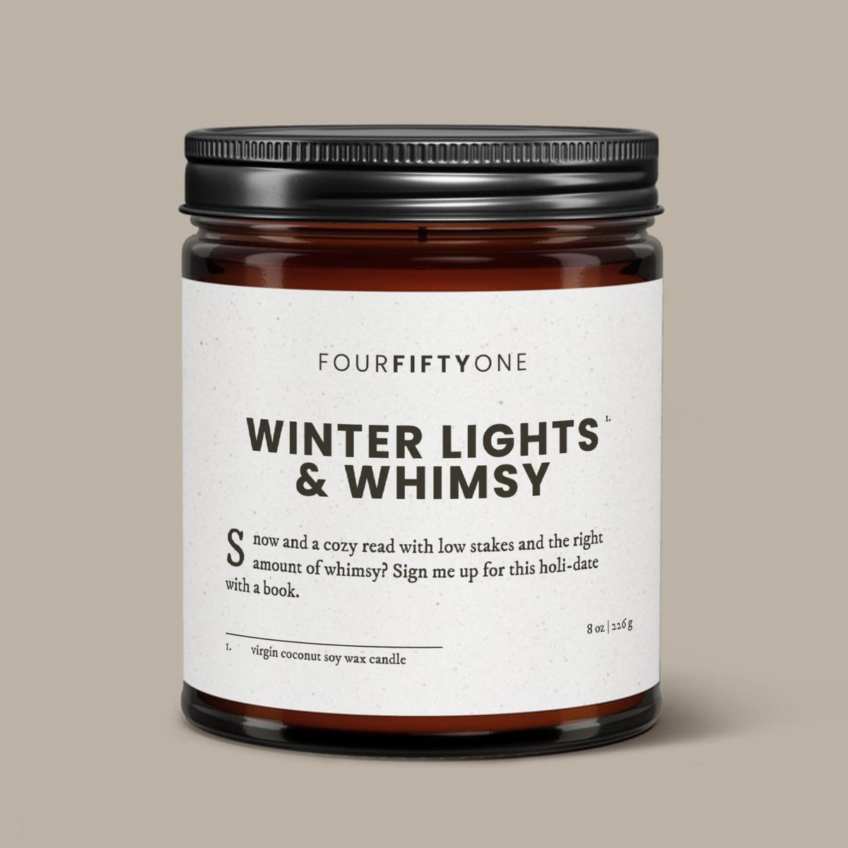 Winter Lights and Whimsy - 8oz candle - Candle - FOURFIFTYONE