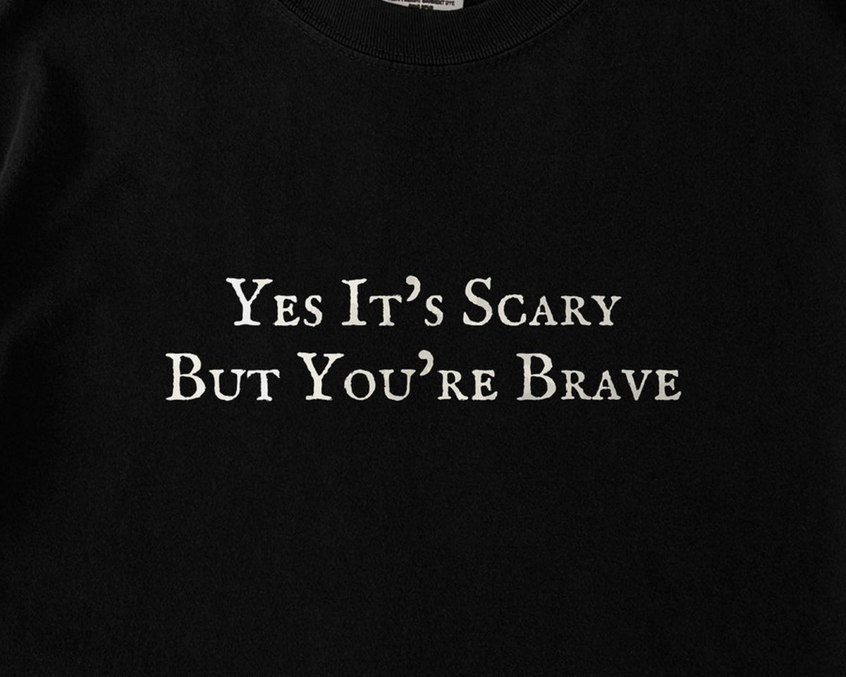 Yes It's Scary But You're Brave | Heated Rivalry | Comfort Colors T-Shirt, Garment-Dyed Cotton - FOURFIFTYONE