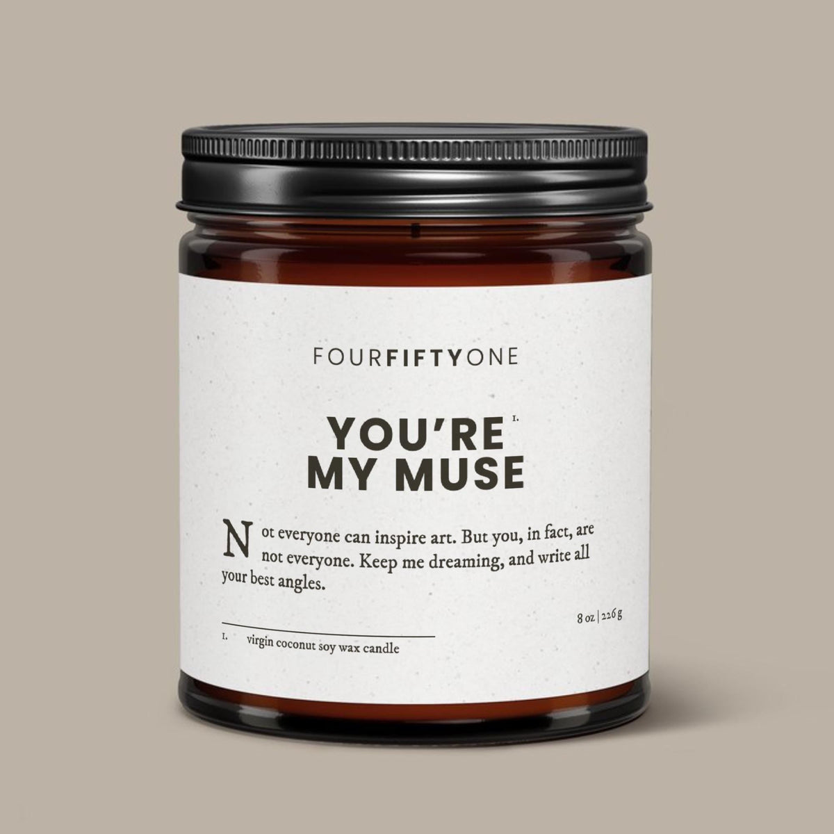 You're My Muse - 8oz candle - Candle - FOURFIFTYONE